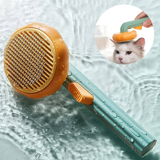 Self-Cleaning Pet Grooming Brush – Easy Fur Remover for Dogs & Cats